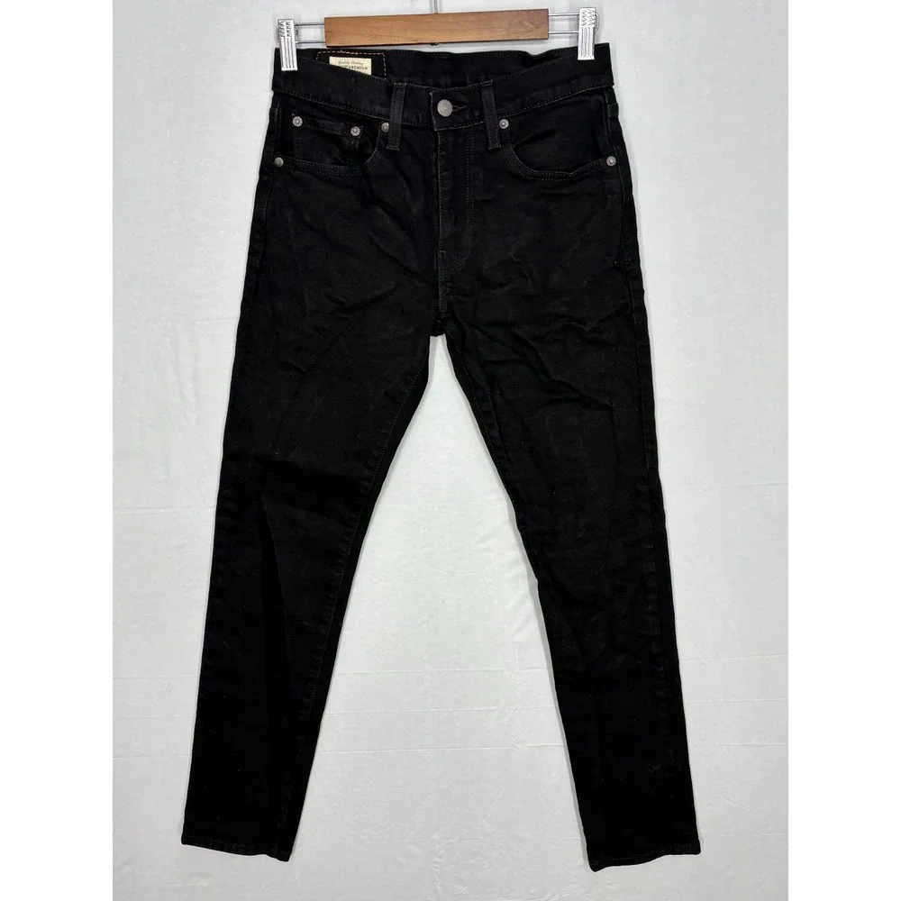Levi's 512 Slim Fit Straight Leg Jeans Mens Black 5-Pocket Comfort Outdoor 28x30